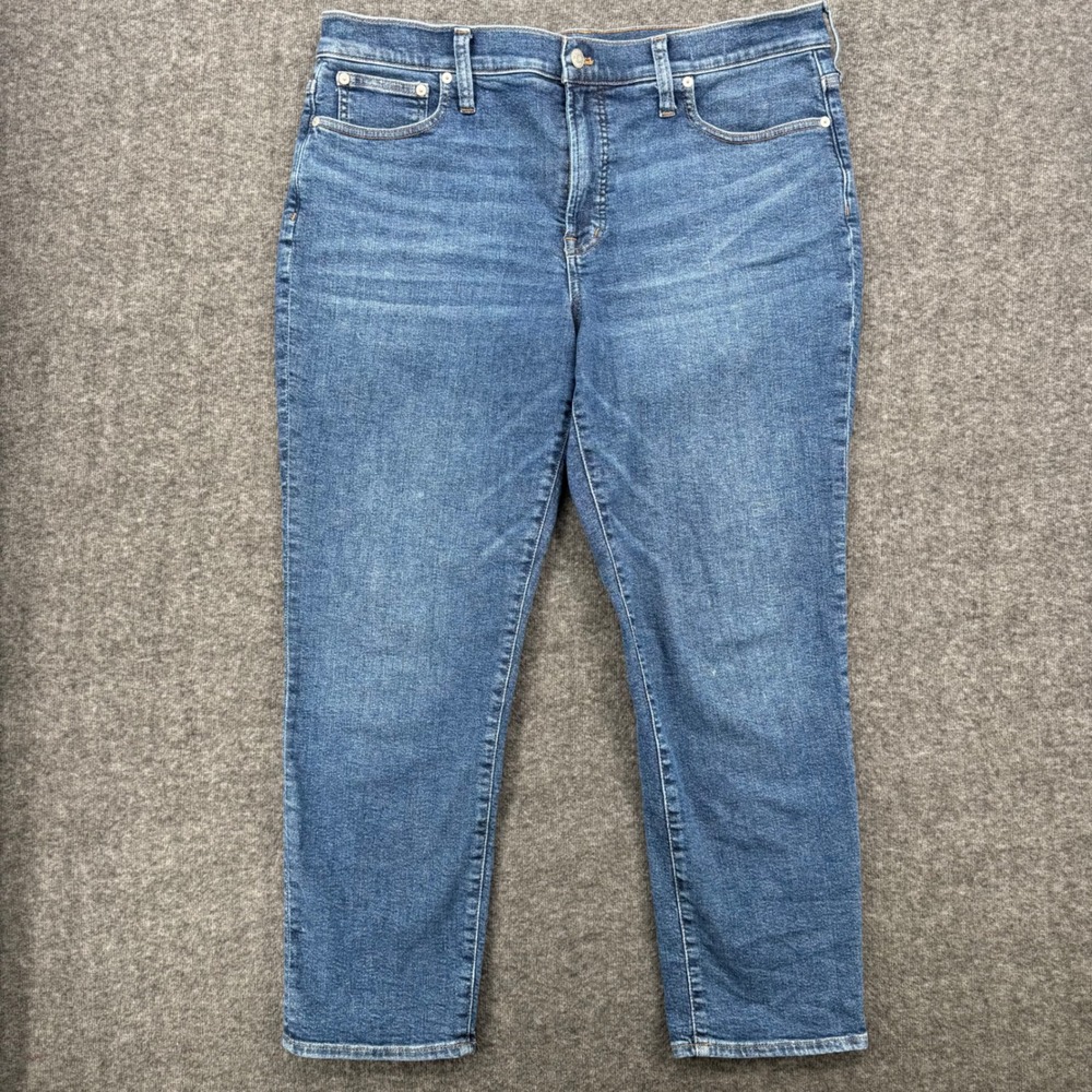 Madewell The Mid-Rise Perfect Vintage Jean Medium Wash Blue Tapered Size 32